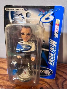 Forever Collectibles Blue and White NASCAR Backing Card
